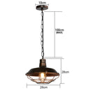 Industrial Vintage Black Iron Pendant Light
