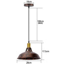 Industrial Vintage Black Iron Pendant Light