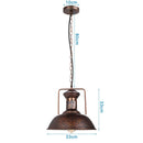Industrial Vintage Black Iron Pendant Light