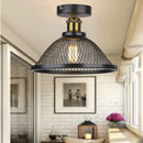 Industrial vintage cage black and brass ceiling light kitchen by Decorbites
