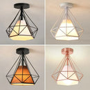 Industrial vintage ceiling light geometric diamond living room lamp by Decorbites