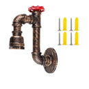 GobekUsa Industrial Water Pipe Wall Light Sconce for Corridor Cafe Bar Decoration