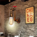 GobekUsa Industrial Water Pipe Wall Light Sconce for Corridor Cafe Bar Decoration