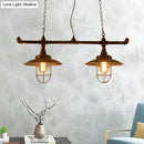 GobekUsa Wire Guard Hanging Light with Pipe Design - 2-Light Weathered Copper Iron Island Lighting"

Note: While keeping the title concise for SEO purposes, it is important to maintain the essential product details in the improved title.