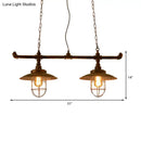 GobekUsa Wire Guard Hanging Light with Pipe Design - 2-Light Weathered Copper Iron Island Lighting"

Note: While keeping the title concise for SEO purposes, it is important to maintain the essential product details in the improved title.