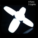 Industrial white deformable led ceiling light garage four wing bulb by Decorbites