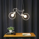 GobekUsa Iron Bicycle Pendant Light chandelier - Industrial Ceiling Decor for Living Room