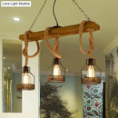 GobekUsa Antiqued Black Pendant Chandelier – Caged Restaurant Island Lighting (3 Lights)