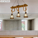 GobekUsa Antiqued Black Pendant Chandelier – Caged Restaurant Island Lighting (3 Lights)