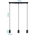 GobekUsa Industrial Wood Pendant Chandelier for Dinning Living Room Kitchen LED Fixture