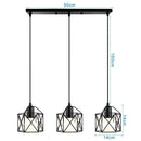 GobekUsa Industrial Wood Pendant Chandelier for Dinning Living Room Kitchen LED Fixture