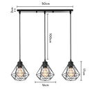 GobekUsa Industrial Wood Pendant Chandelier for Dinning Living Room Kitchen LED Fixture