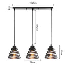GobekUsa Industrial Wood Pendant Chandelier for Dinning Living Room Kitchen LED Fixture