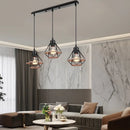 GobekUsa Industrial Wood Pendant Chandelier for Dinning Living Room Kitchen LED Fixture