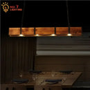 GobekUsa Industrial Wood Pendant Lights for Home Decor, Restaurant, Bar, Cafe