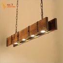 GobekUsa Industrial Wood Pendant Lights for Home Decor, Restaurant, Bar, Cafe