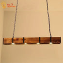 GobekUsa Industrial Wood Pendant Lights for Home Decor, Restaurant, Bar, Cafe