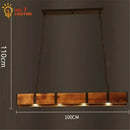 GobekUsa Industrial Wood Pendant Lights for Home Decor, Restaurant, Bar, Cafe