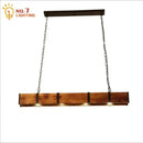 GobekUsa Industrial Wood Pendant Lights for Home Decor, Restaurant, Bar, Cafe