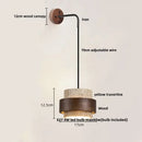 GobekUsa LED Yellow Travertine Stone Wall Lamp with Pull Chain Switch