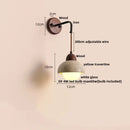 GobekUsa LED Yellow Travertine Stone Wall Lamp with Pull Chain Switch