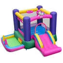 Inflatable Bounce House with Slide Splash Pool and Ring Tossing Games without Blower by DirectDeals