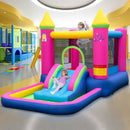 Inflatable Bounce House 4-in-1 Kids Princess-themed Bouncer Blow-up Bouncy Castle with 480 Blower by LJGDeals