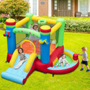 Inflatable Bounce House Kids Music-Themed Castle Sound Interaction Inflatable Bouncer without Blower by LJGDeals