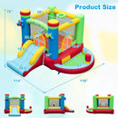 Inflatable Bounce House Kids Music-Themed Castle Sound Interaction Inflatable Bouncer without Blower by LJGDeals