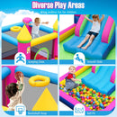 Inflatable Bounce House 4-in-1 Kids Princess-themed Bouncer Blow-up Bouncy Castle