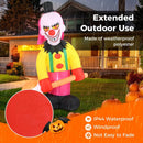 5.9 x 7.9 FT Inflatable Halloween Head Turning Clown with Hammer and Flashing Eyes by LJGDeals