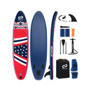 Inflatable Paddle Board with Removable Fin and Backpack by LJGDeals