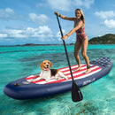 Inflatable Paddle Board with Removable Fin and Backpack by LJGDeals
