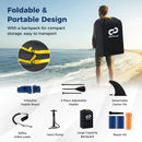 Inflatable Paddle Board with Removable Fin and Backpack by LJGDeals