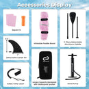 Inflatable Stand up Paddle Board iSUP Board Accessories with 3 Fins and Backpack by LJGDeals