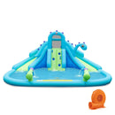 Inflatable Water Slide with Dual Slides and Large Splash Pool and Carry Bag (with 584W Blower) by LJGDeals