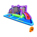 Inflatable Water Slide Park with Splash Pool and 750W Blower by LJGDeals