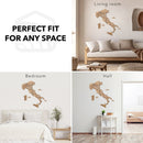 Wooden Map of Italy – Gold