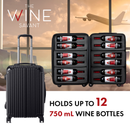 Wine Suitcase for Airplanes 12 Bottle