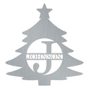 Initial Christmas Tree Monogram