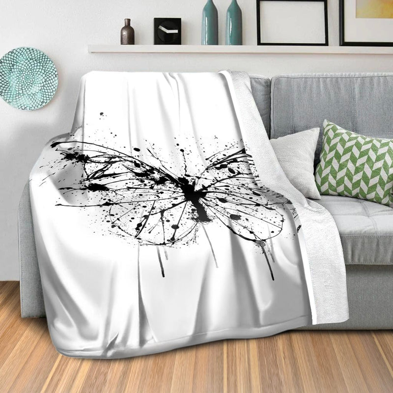 Inked Butterfly Blanket