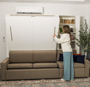 Wall Bed with Extended Sofa