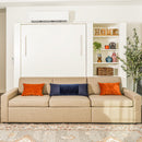Wall Bed with Extended Sofa