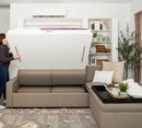 Wall Bed with Extended Sofa