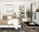 Wall Bed with Extended Sofa