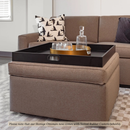 Storage Ottoman with Serving Tray