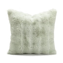Ins wind matcha green faux fur throw pillow living room decor by Decorbites