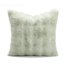 Ins wind matcha green faux fur throw pillow living room decor by Decorbites