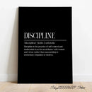 GobekUsa Inspirational Discipline Art Canvas Print for Home