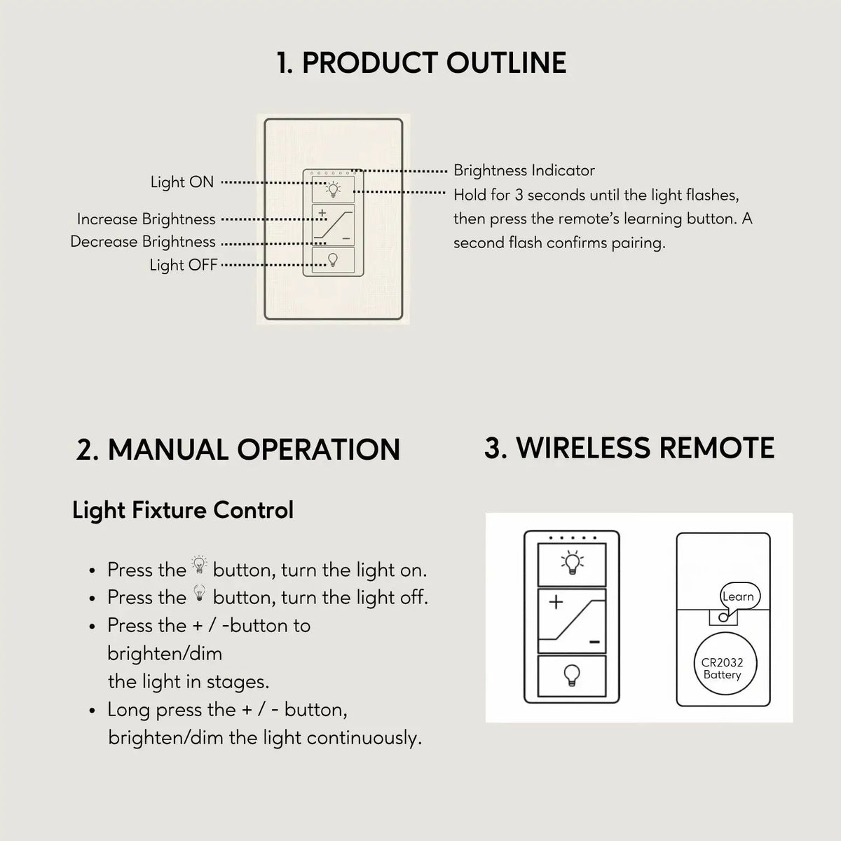Intelligent Light Switch with Dimmer and Smart Control, photo 3 of 12